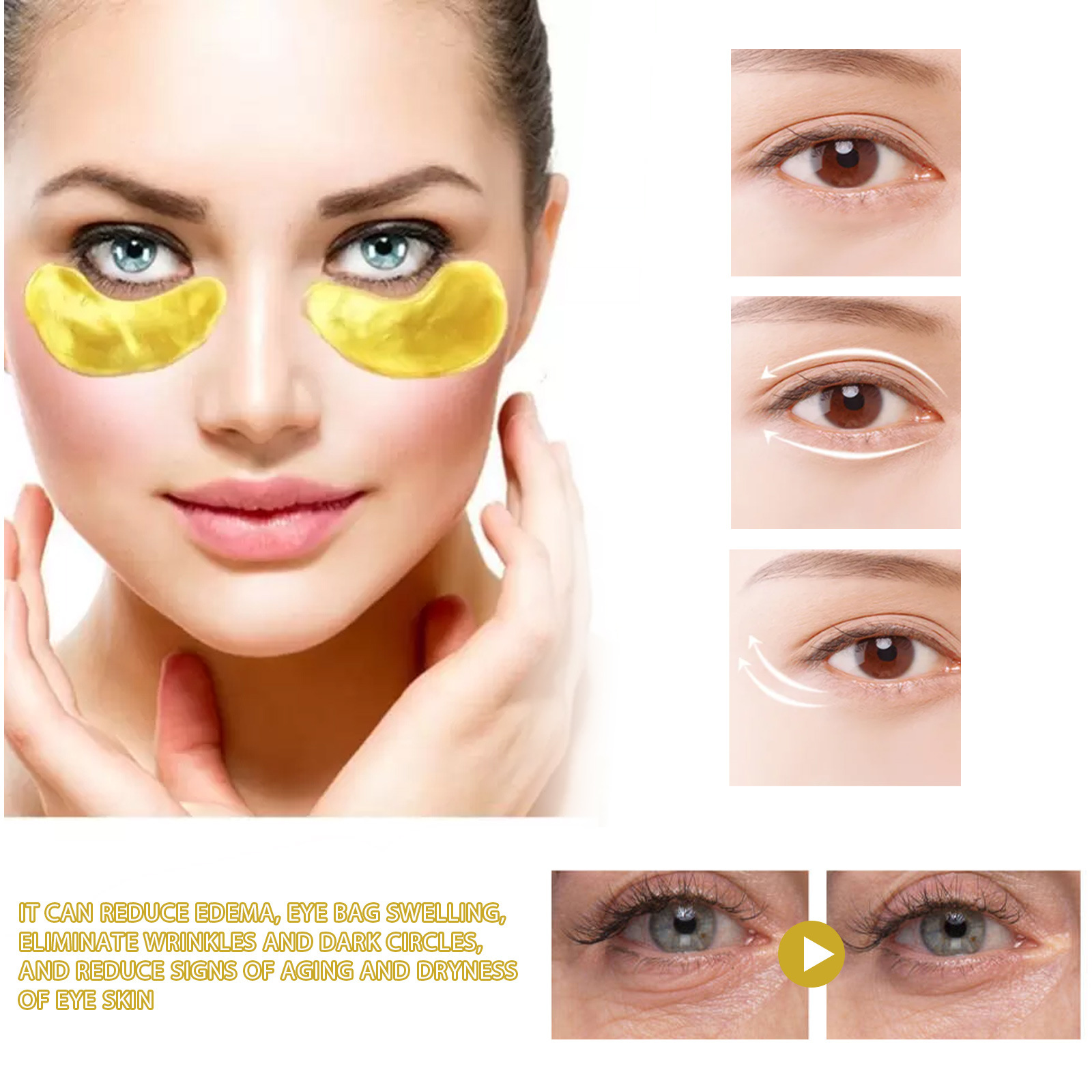 Luxury Gold Skincare - Masque pour les yeux de luxe