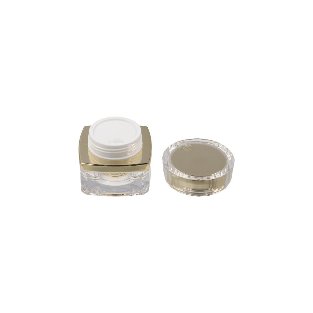 Luxury Gold Skincare - Bouteilles rechargeables, pots de crème pour