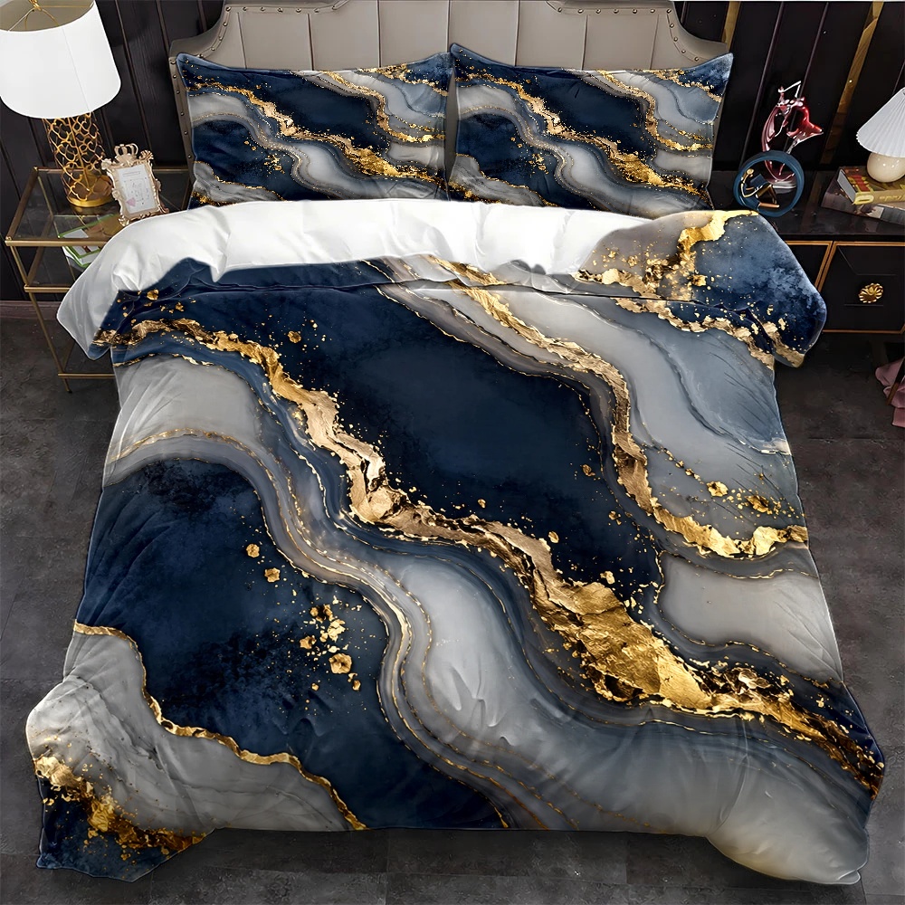Luxury Gold Skincare - Ensemble de housse de couette 3