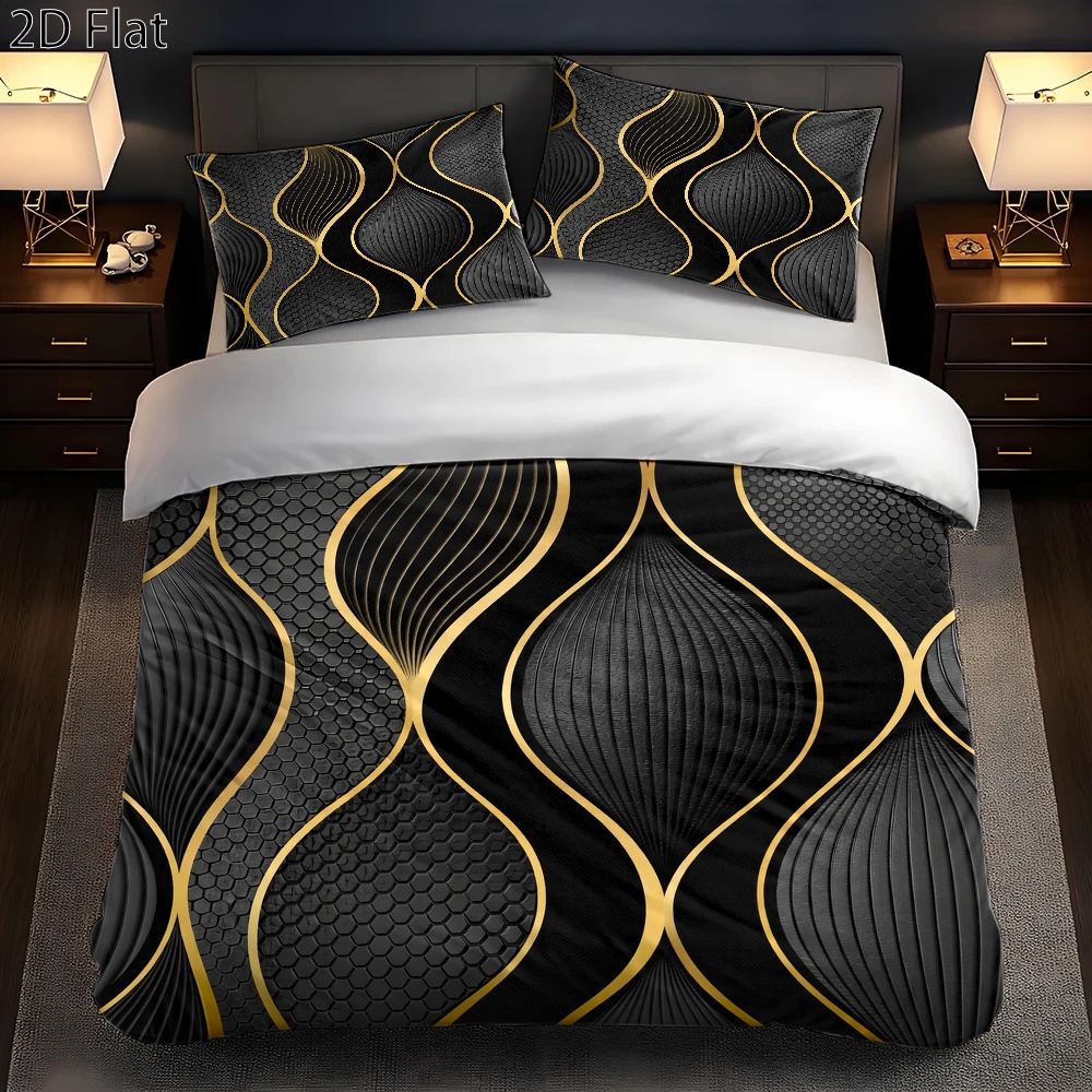 Ensemble de housse de couette  - Luxury Gold Skincare avis et prix