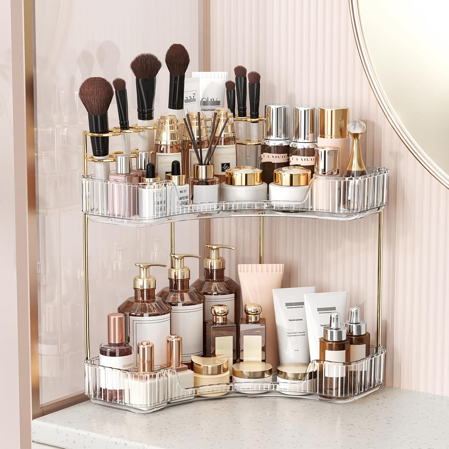Organiseur de salle de bain tr - Luxury Gold Skincare avis et prix