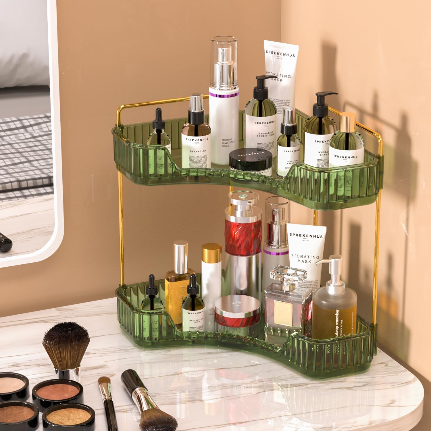Organiseur de salle de bain tr - Luxury Gold Skincare avis et prix